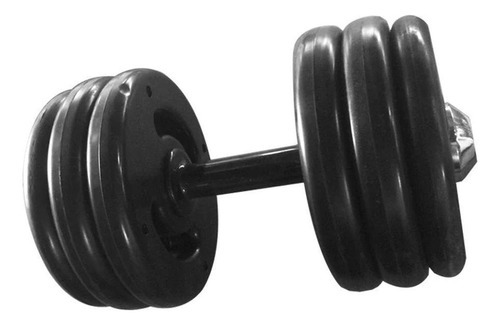 Dumbell Injetado Pegada Emborrachada Academia Fitness 20kg