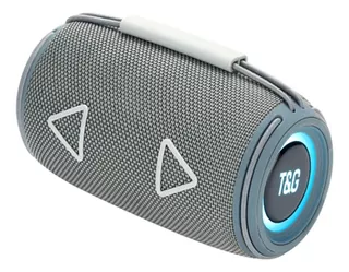 Parlante Tg-657 Portátil Bluetooth Usb Iluminaciónrgb Gris