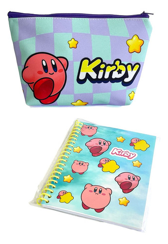 Estuche Kirby Para Lápices O Cosméticos + Libretita