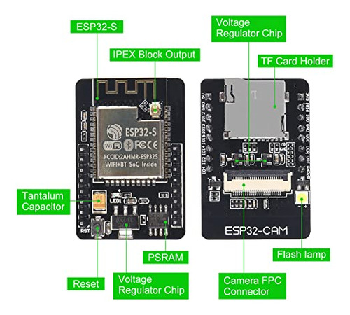 6 Unidades Esp32 Cam Micro Usb Esp32 Serial A Wifi Esp32 Cam