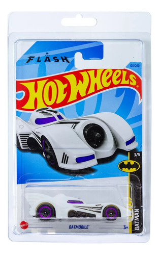 Hot Wheels Batimóvil Batmobile The Flash 2022 Blanco