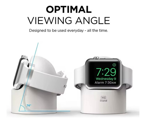 Soporte Base De Carga Para Applewatch O Reloj Inteligente Gris Oscuro