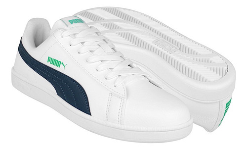 Tenis Joven Puma Up 37360027 Piel Blanco