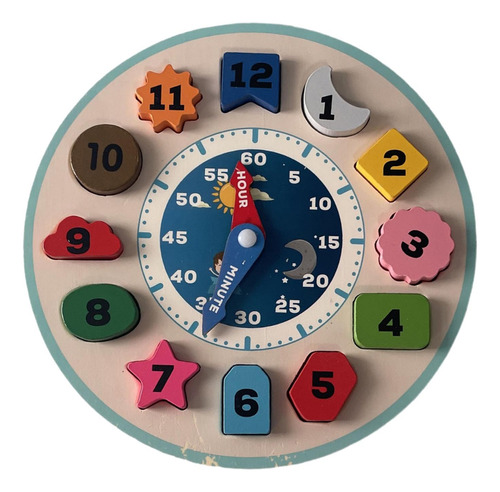 Reloj Rompecabezas Juguetes Geometría Aprender Reloj Relojes