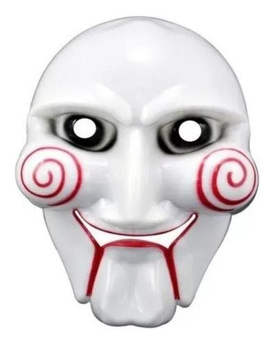 Máscara Fantasia Halloween - Jogos Mortais Com Capuz Jigsaw Cor Cinza mascara billi jogos mortais