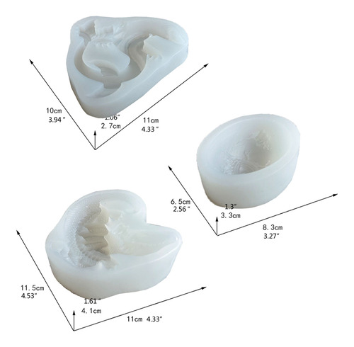 Molde De Resina Epoxídica Con Diseño De Dinosaurios De Pascu