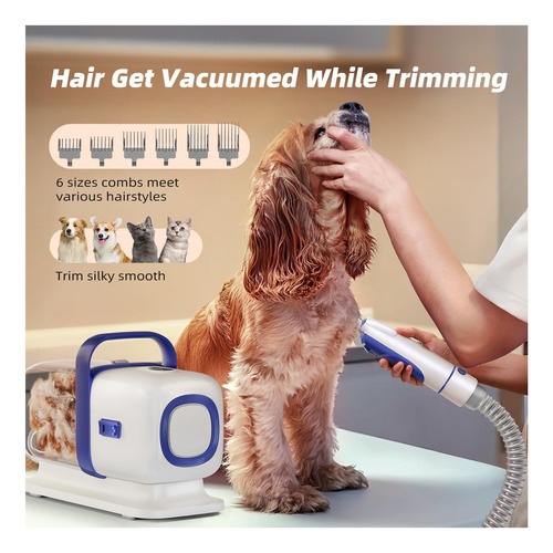Kit De Higiene Buenkee Dog Com Aspirador Para Cortar