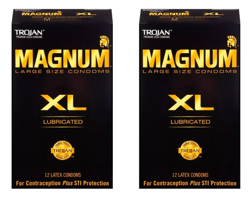 2 X Condones Trojan Magnum Premium Xl Preservativos