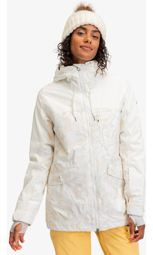 Campera Snow Roxy Stated Impermeable 15k Termica W24 Mujer