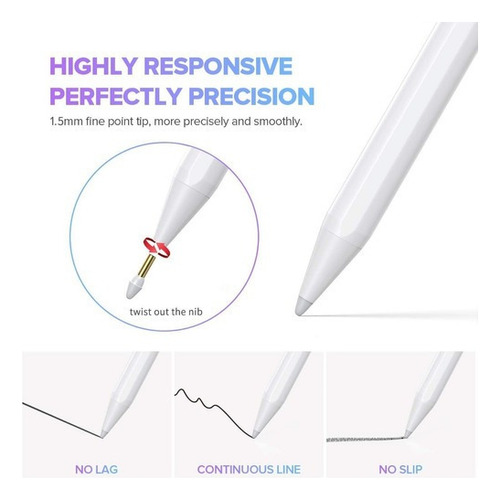 Caneta Touch Screen Para iPad 6, 7 E 8 Geração Pencil