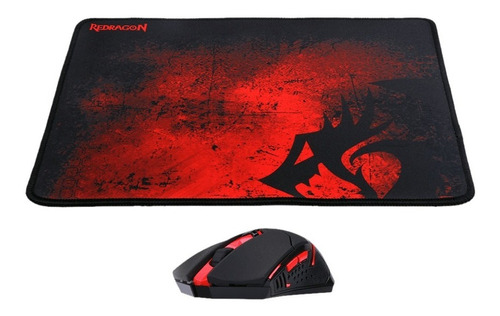 Kit Gamer Redragon Mouse + Pad Mouse M601wl-ba