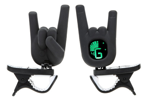 Afinador De Guitarra Clip On Devil Horn Hand Gesture Mo...