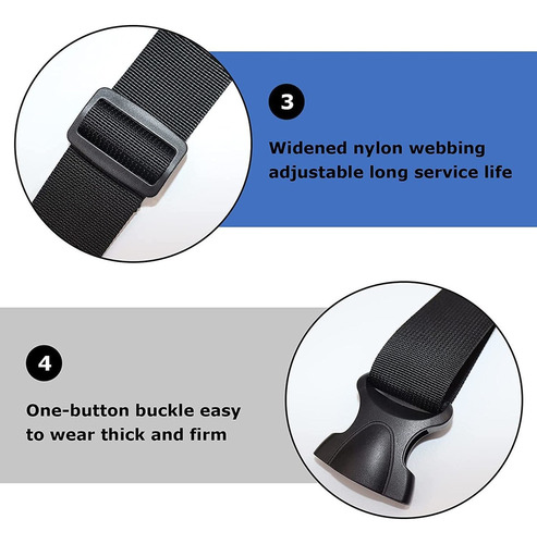 // Cinturón Seguridad Para Silla Ruedas Correas Sujeción