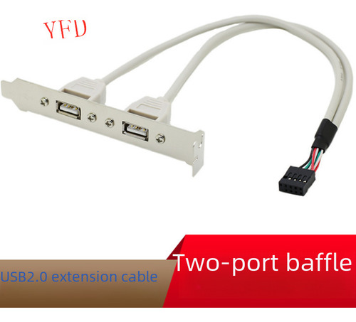 Expansión Placa Madre 2 Puertos Usb 2.0 Blanco Leche