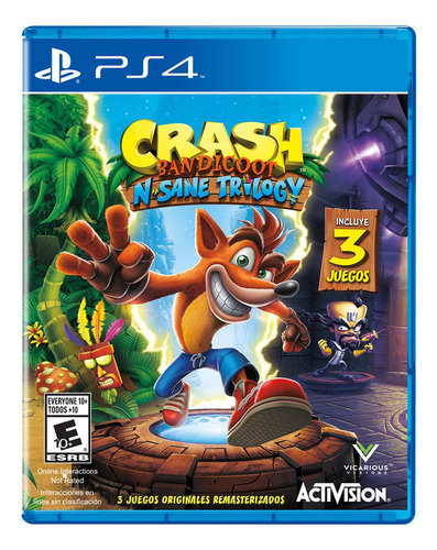 Crash Bandicoot N. Sane Trilogy (capa Em Espanhol) - Ps4