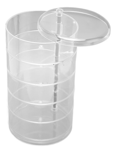Joyería Giratoria De 5 Capas, Transparente, Rotación De 360