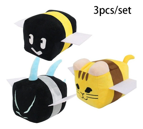 3pcs Roblox Bee Swarm Simulator Muñeco Peluche Juguete