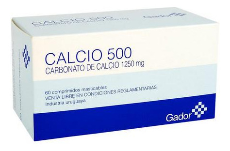 Calcio Gador 500 Mg 60 Comprimidos