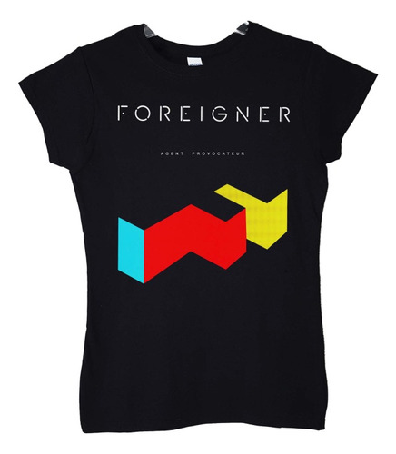 Polera Mujer Foreigner Agent Provocateur Rock Abominatron