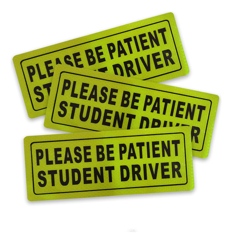 3 Pcs Student Driver Magnet For Car, Please Be Patient Stude