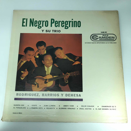 Disco Lp El Negro Peregrino Y Su Trio