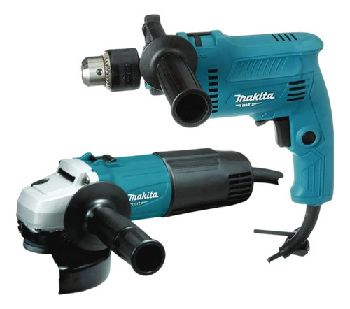 Kit Makita Mtk0005b Esmeril 4 1/2 540w+ Martillo Perforador 