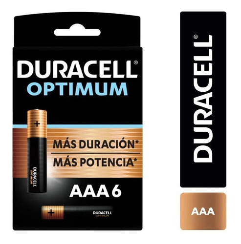  Pila Alcalina Duracell Optimum Blíster Aaa 6 unidades