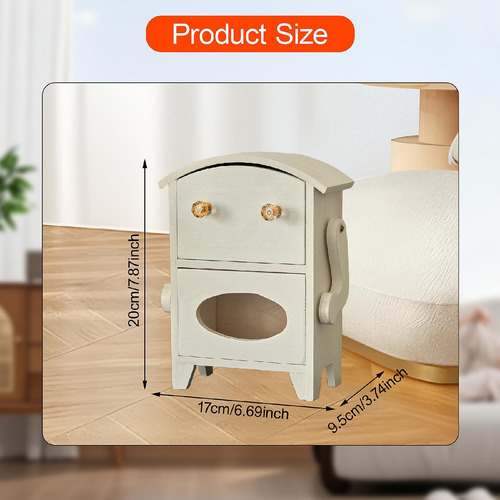 Mini Armario De Almacenamiento Con Forma De Robot, Blanco
