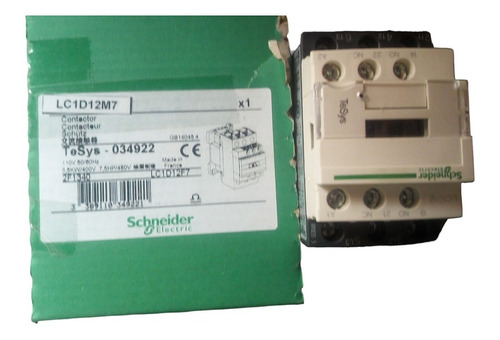 Contactor Schneider  Lc1d12m7 12 Amp Bobina 220 V