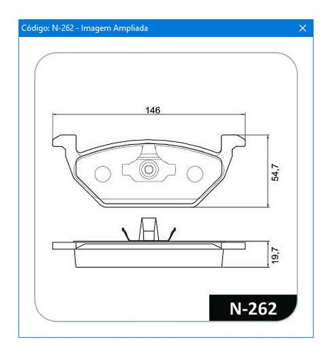 Pastilha De Freio - 020131 Seat Ibiza Cobreq  N262