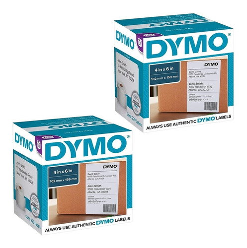Etiqueta Dymo 4xl 104mm X 159mm Pack De 2 Pzas