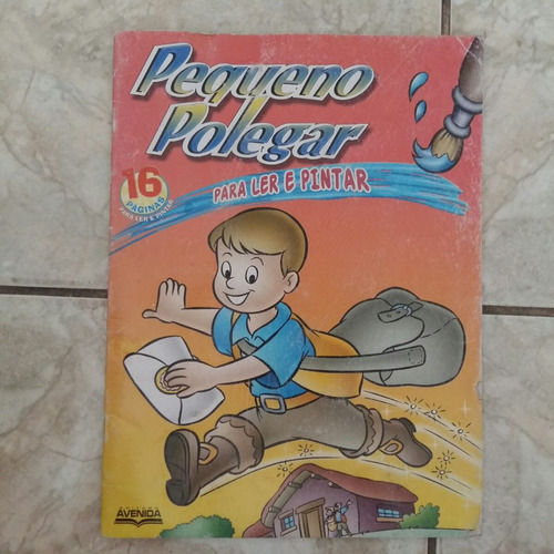 Livro Para Ler E Pintar Pequeno Polegar 16 Páginas. Infantil