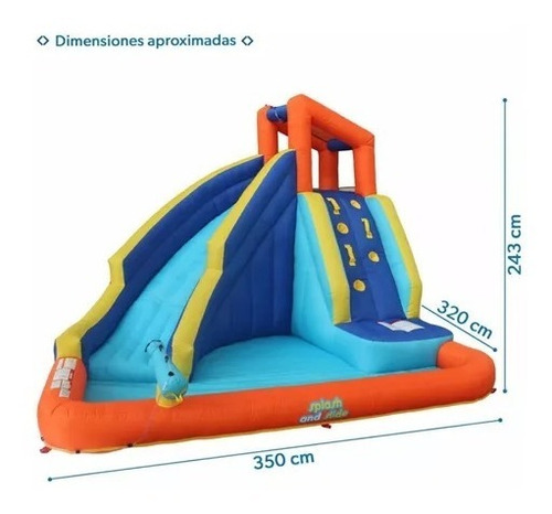 Alberca Inflable Centro De Juegos Resbaladilla Parque Acuati | Meses sin  intereses