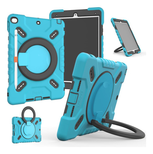 Nlr Fun Funda A Prueba De Golpes De 4 Capas Para iPad Air 2 