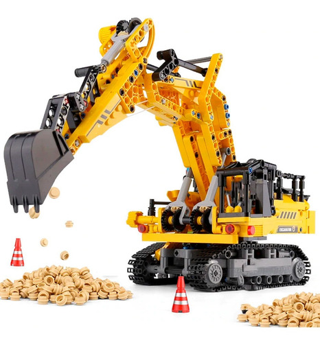 Juguete Para Armar Varios Modelos Carro Grua Excavadora