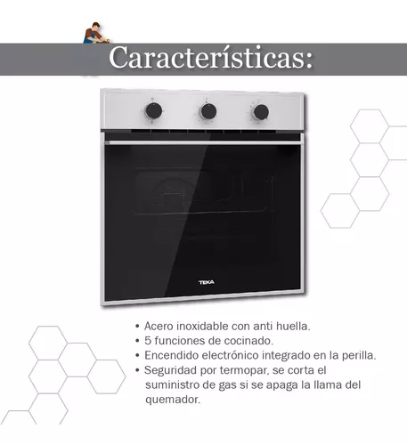 Horno Empotrable A Gas Teka Acero Inoxidable 127v