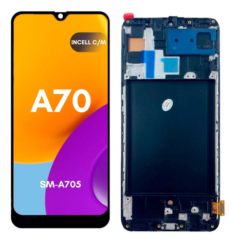 Pantalla Display Para Samsung A70 Sm-a705 Incell Con Marco