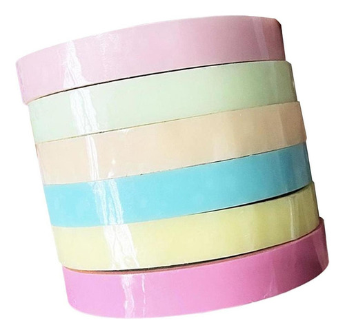 6x Cinta Adhesiva De Colores Para Hacer Bolas, Adorno
