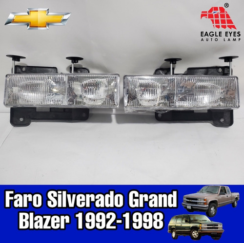 Imagen 2 de 5 de Faros Silverado 92-93-94-95-96-97-98