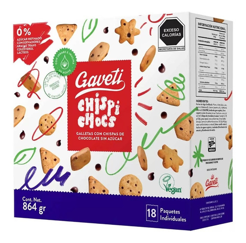 Gaveti Chispichocs Galle Chispa Chocolat Sin AzĂșcar 18pz 48g