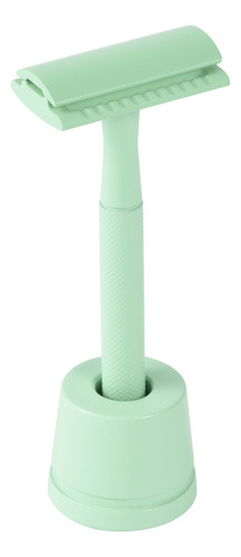 Afeitadora Unisex Color Verde + 5 Hojas - Cero Plástico