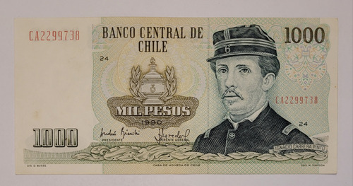 Cédula Estrangeira Chile/ 1.000 Mil Pesos (Usado)