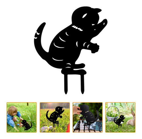 2025 Enchufe De Tierra Cat Silhouette Stake Cat Card