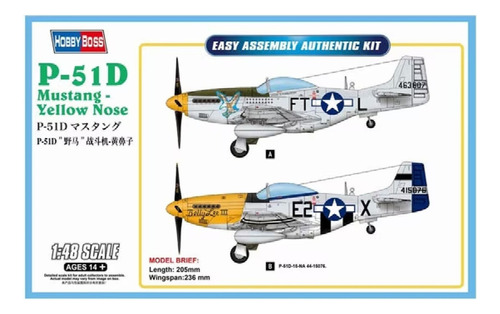 Mustang P-51 D norteamericano 1:48