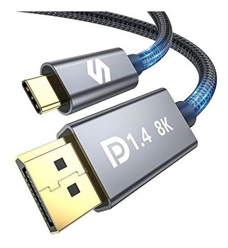 Cable Adaptador Usb C A Displayport 8k 60hz 4k 144hz 2k 240h
