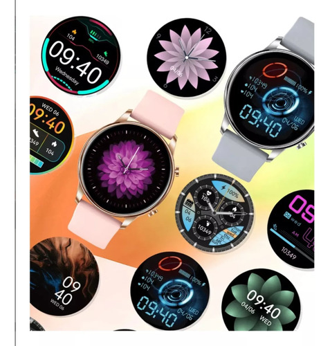 Imagen 2 de 8 de Relojes Mujer Hombre Smartwatch Inteligente Llamadas Dama