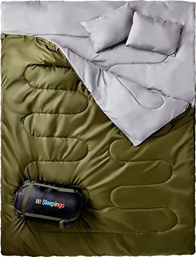 Sleeping Doble Saco De Dormir Para Mochilero Camping O Sende