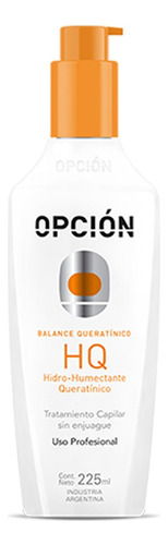 Opción Salón Hidro Humectante Queratínico 225ml Reparador