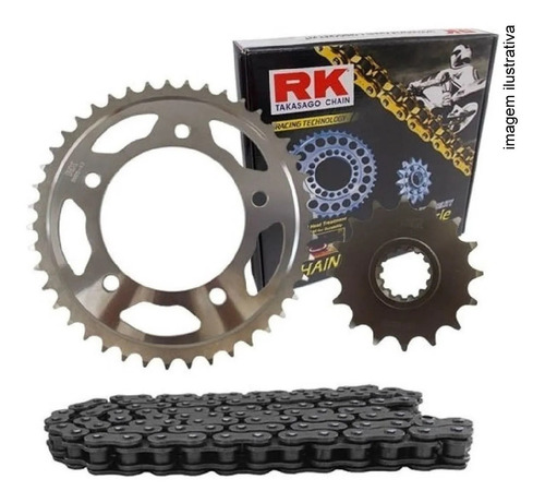 Kit Relação Rk Er6n Ninja Versys Z 650 Corrente Uox Retentor