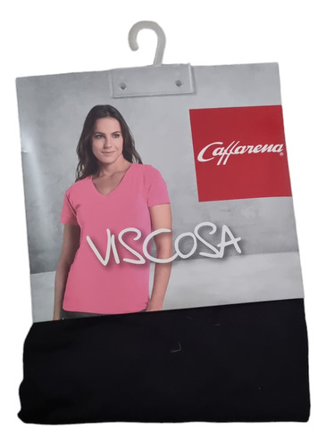 Polera Viscosa Mujer Caffarena Talla S/m Negra